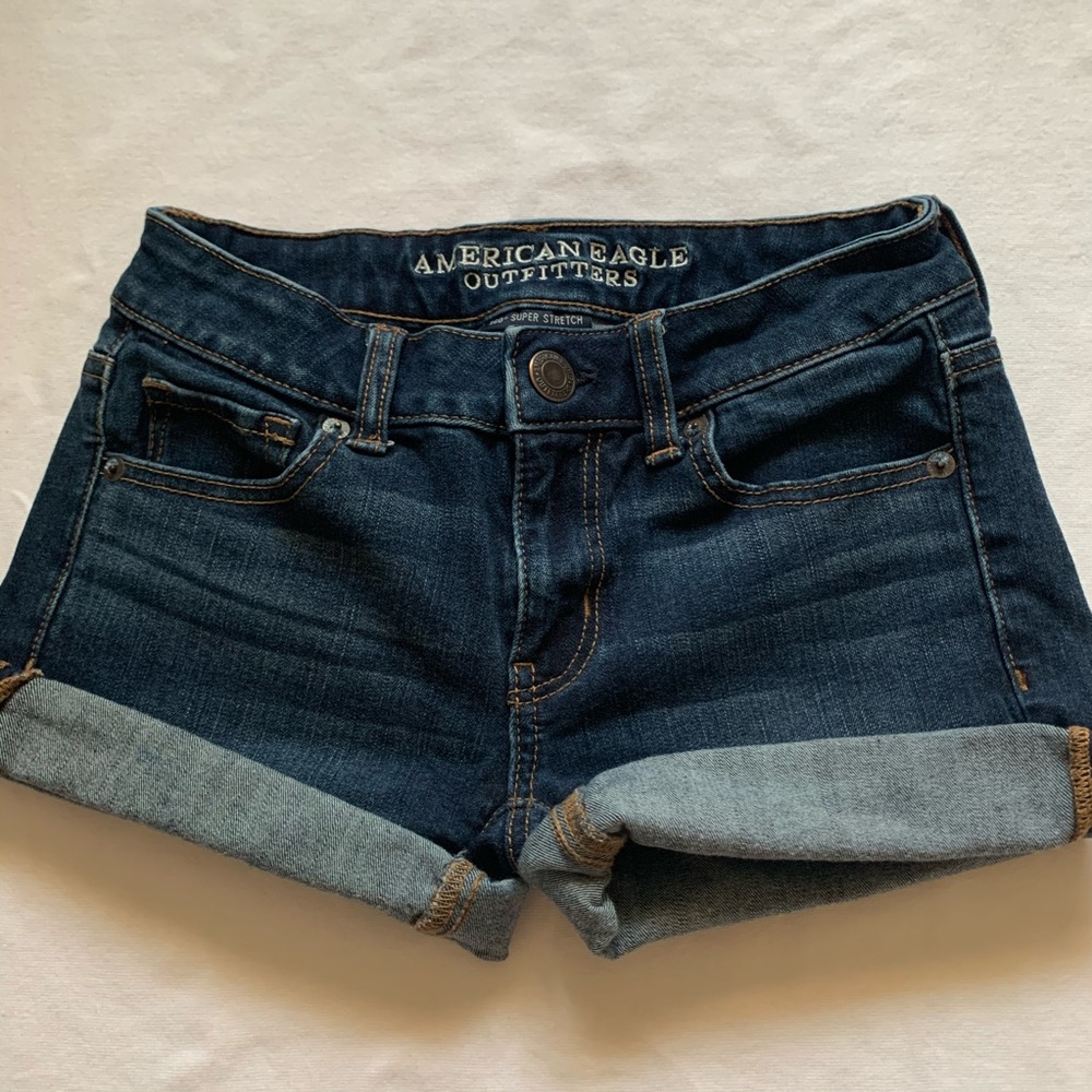 American Eagle Women’s Dark Wash Denim Shorts